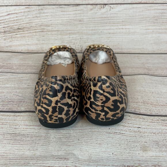 Aldo Dwendadan Womens Sz 7B Ballet Flats Cap Toe Cheetah Black - Picture 6 of 11